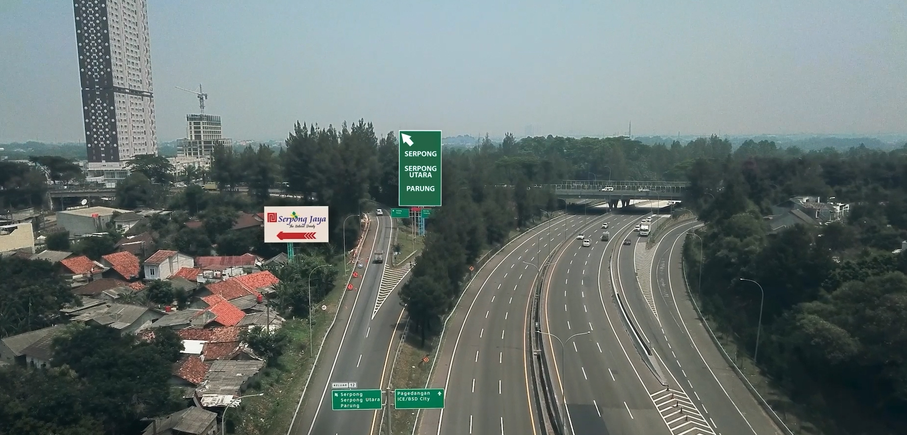 Akses Toll ke Serpong Jaya