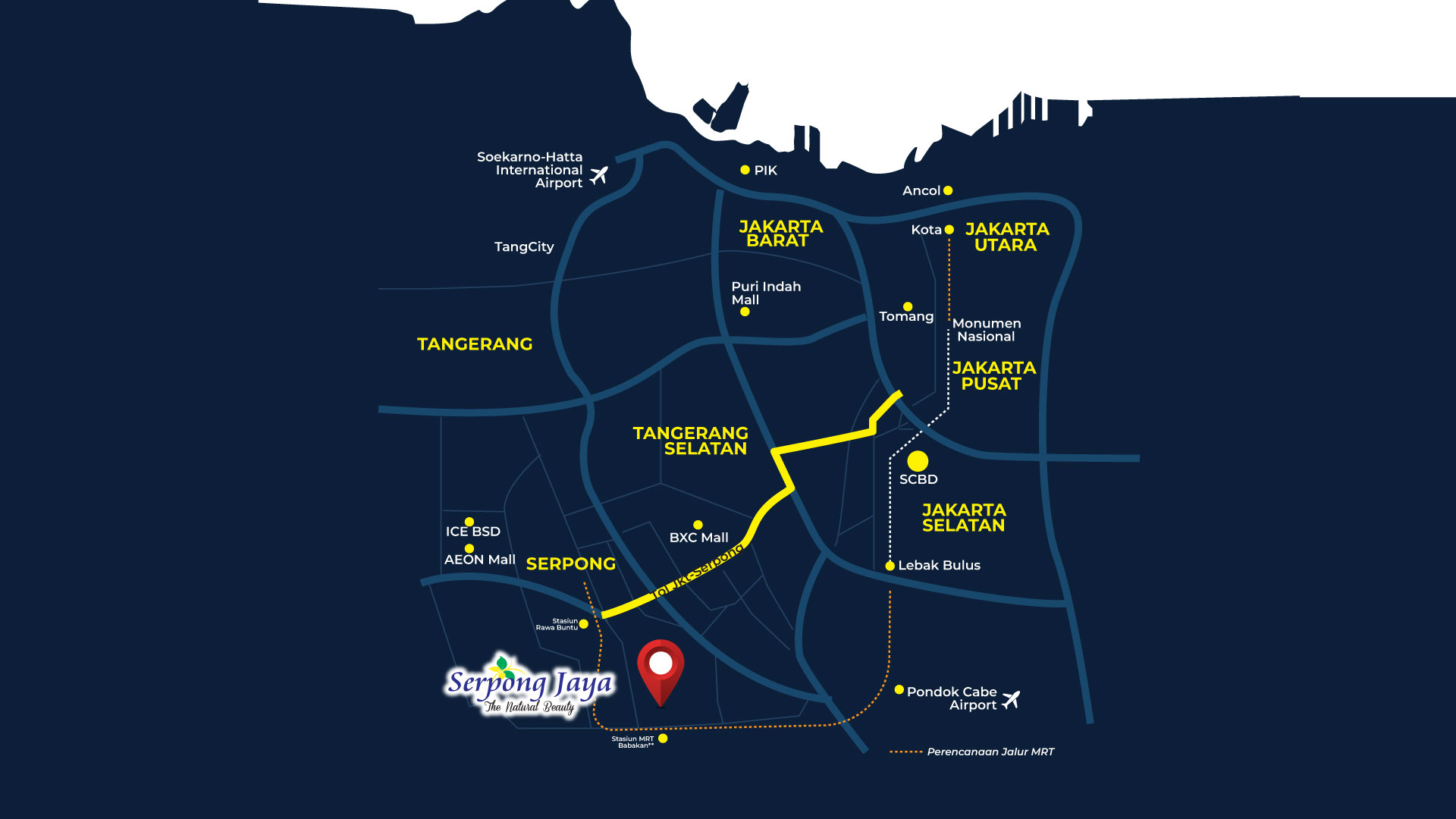 Peta Lokasi Jaya Serpong