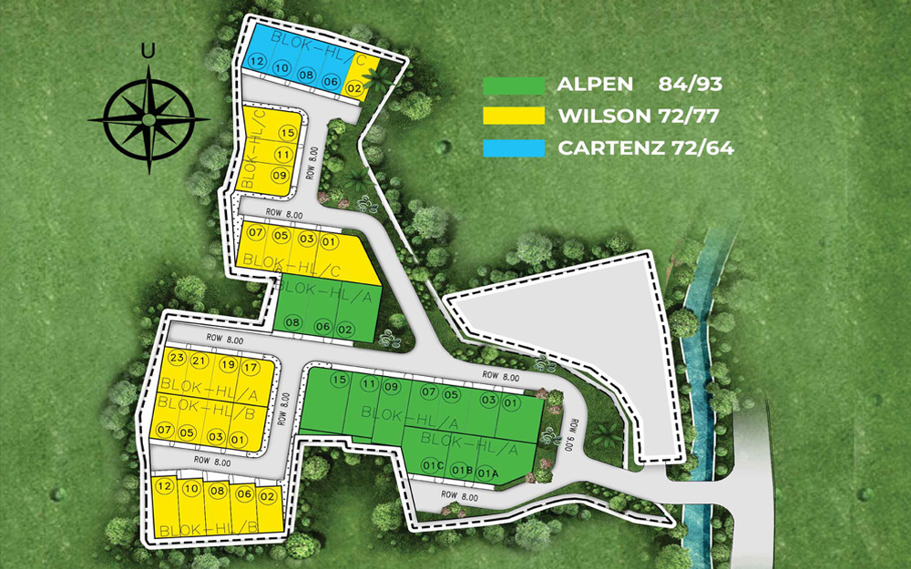 Siteplan The Hills